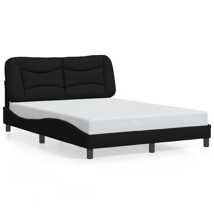 sengeramme med LED uden madras Hvar 140x200 cm stof sort