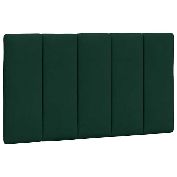 sengeramme med LED uden madras Hanko 80x200 cm velour mørkegrøn