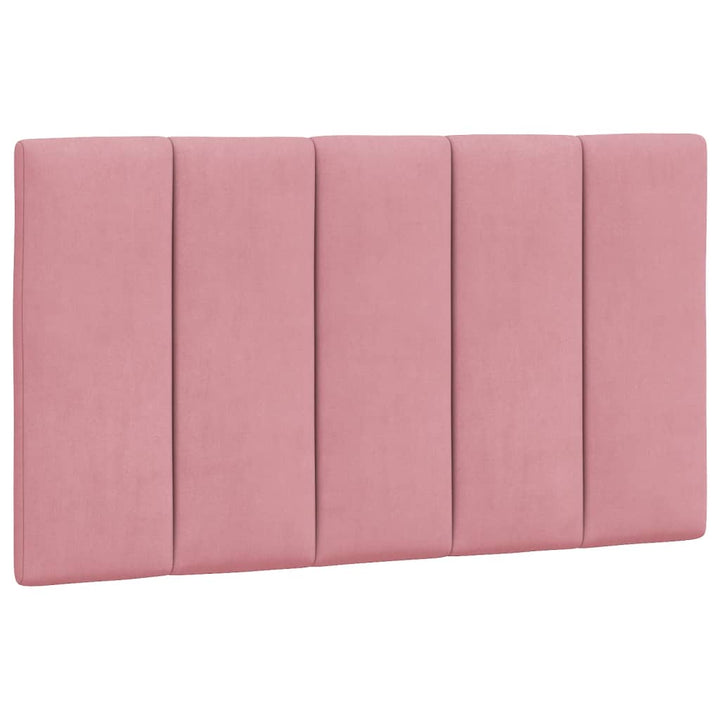 sengeramme med LED uden madras Hanko 80x200 cm velour pink