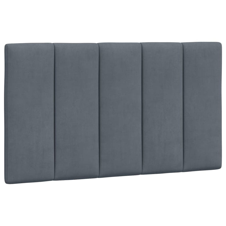 sengeramme med LED uden madras Hanko 90x190 cm velour mørkegrå