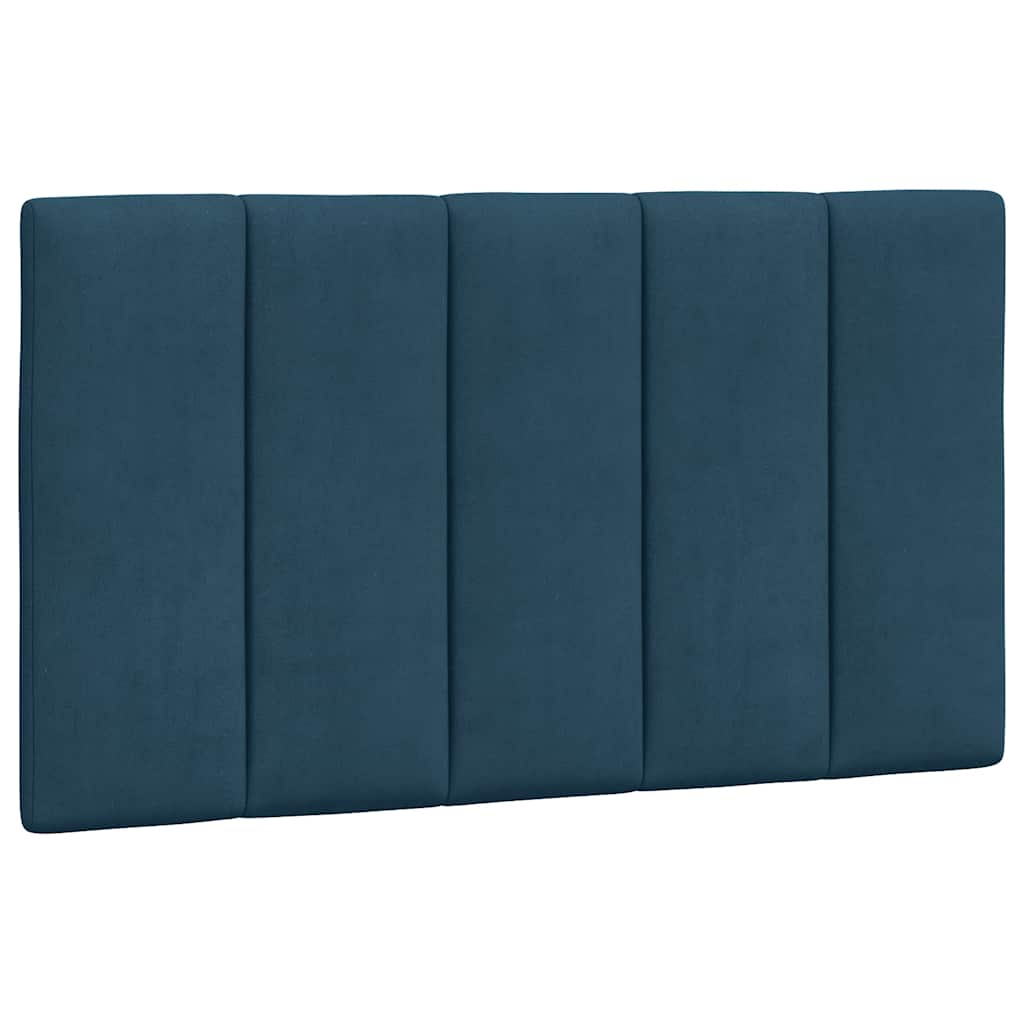 sengeramme med LED uden madras Hanko 90x190 cm velour blå