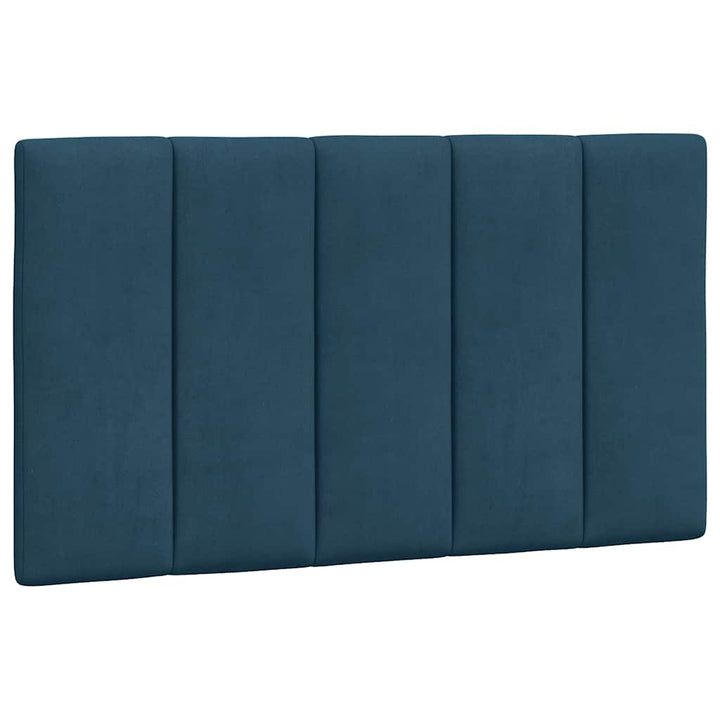 sengeramme med LED uden madras Hanko 90x190 cm velour blå