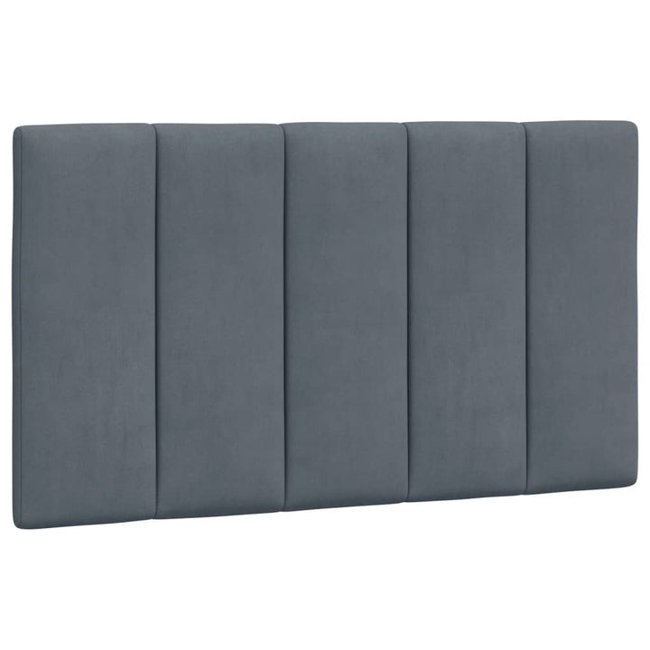 sengeramme med LED uden madras Hanko 90x200 cm velour mørkegrå
