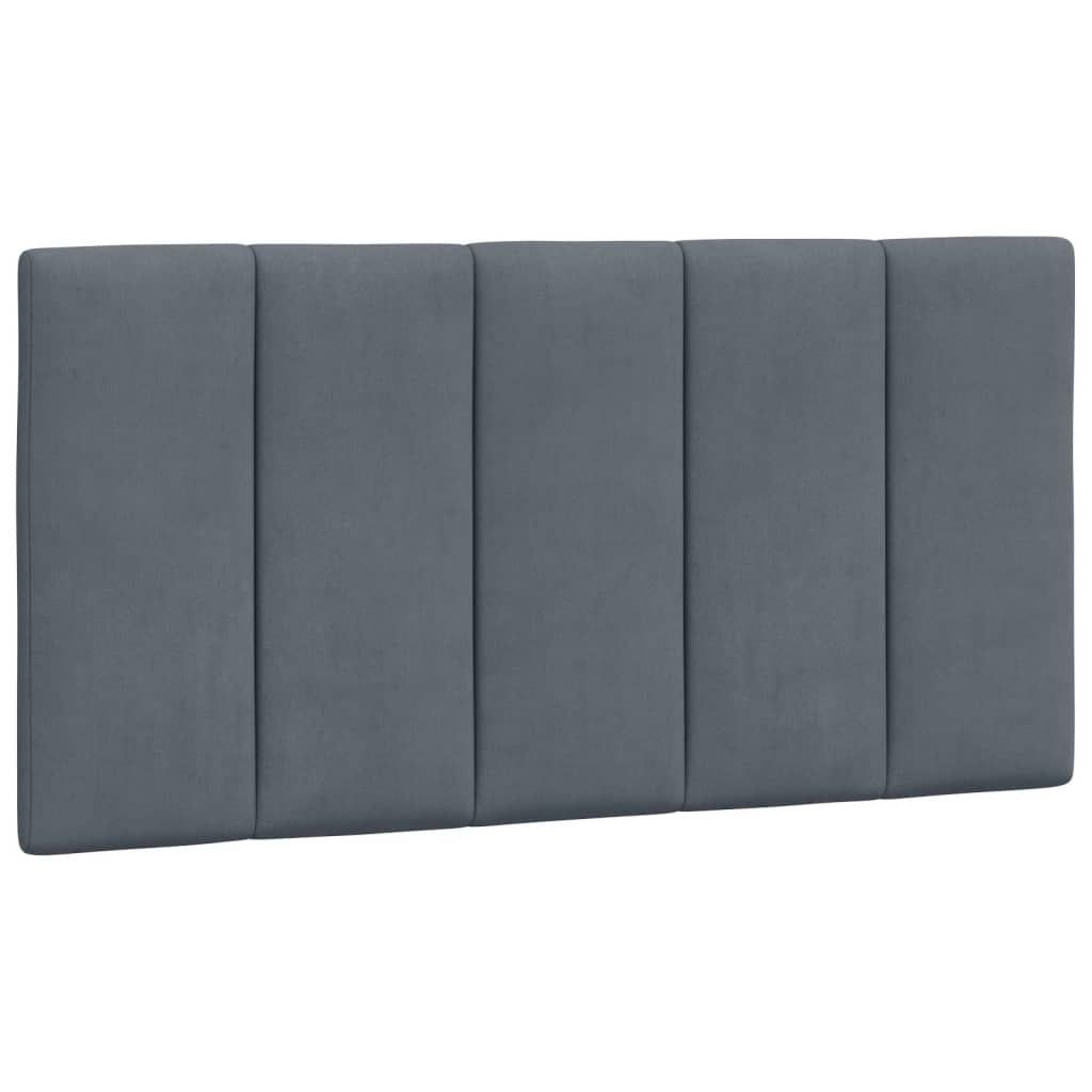 sengeramme med LED uden madras Hanko 100x200 cm velour mørkegrå