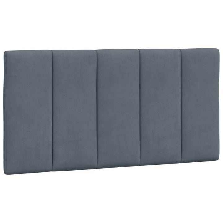 sengeramme med LED uden madras Hanko 100x200 cm velour mørkegrå