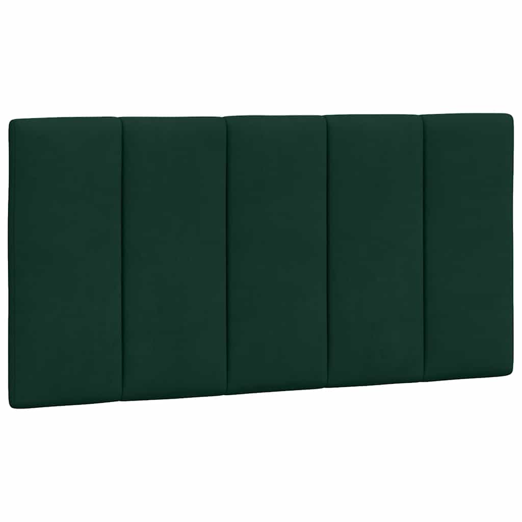 sengeramme med LED uden madras Hanko 100x200 cm velour mørkegrøn