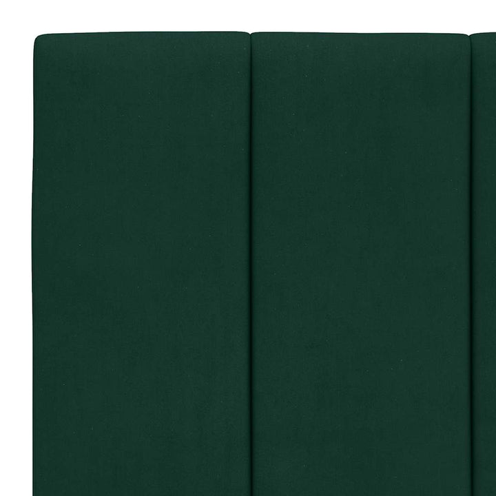 sengeramme med LED uden madras Hanko 100x200 cm velour mørkegrøn