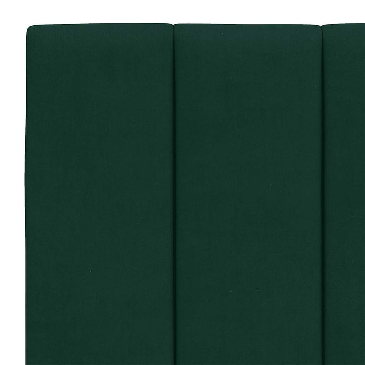 sengeramme med LED uden madras Hanko 120x200 cm velour mørkegrøn