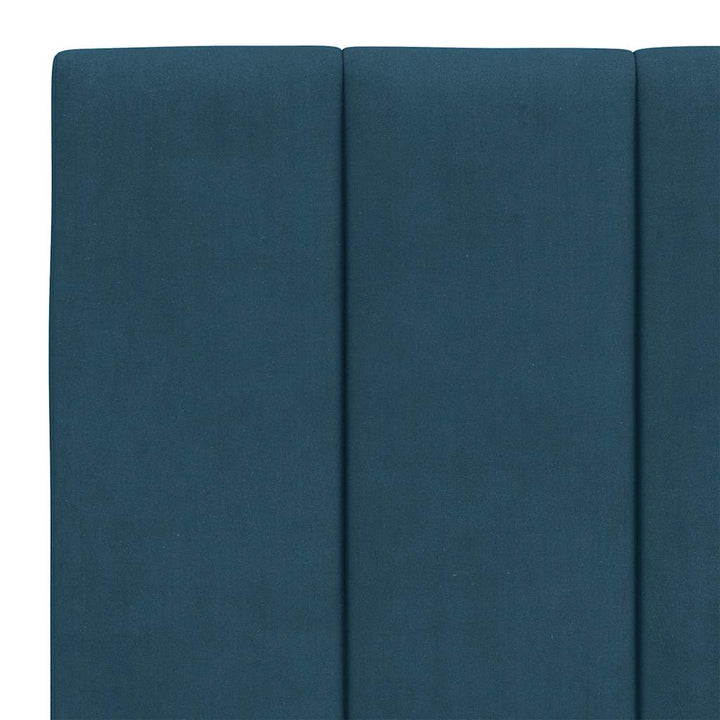 sengeramme med LED uden madras Hanko 120x200 cm velour blå