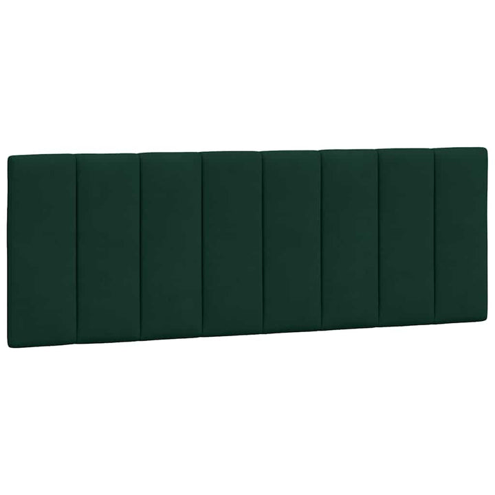 sengeramme med LED uden madras Hanko 140x190 cm velour mørkegrøn
