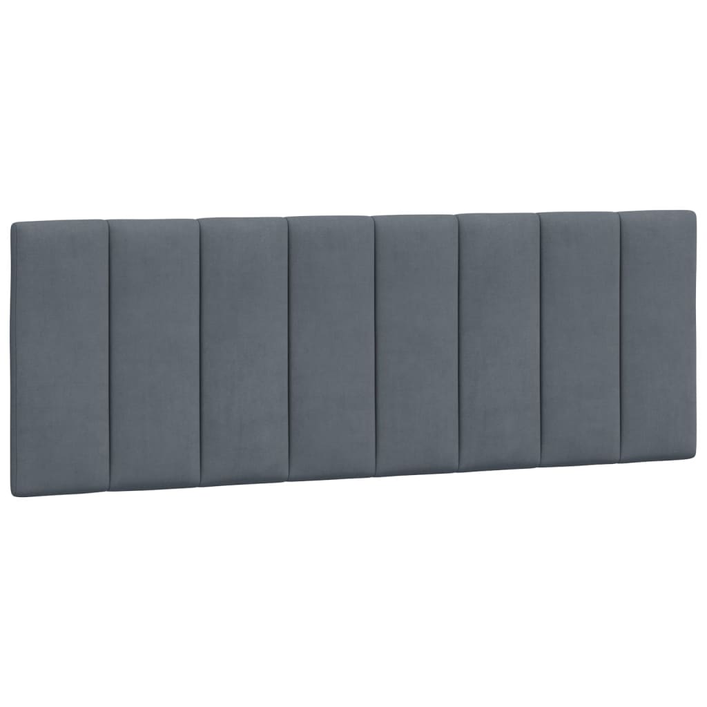 sengeramme med LED uden madras Hanko 140x200 cm velour mørkegrå