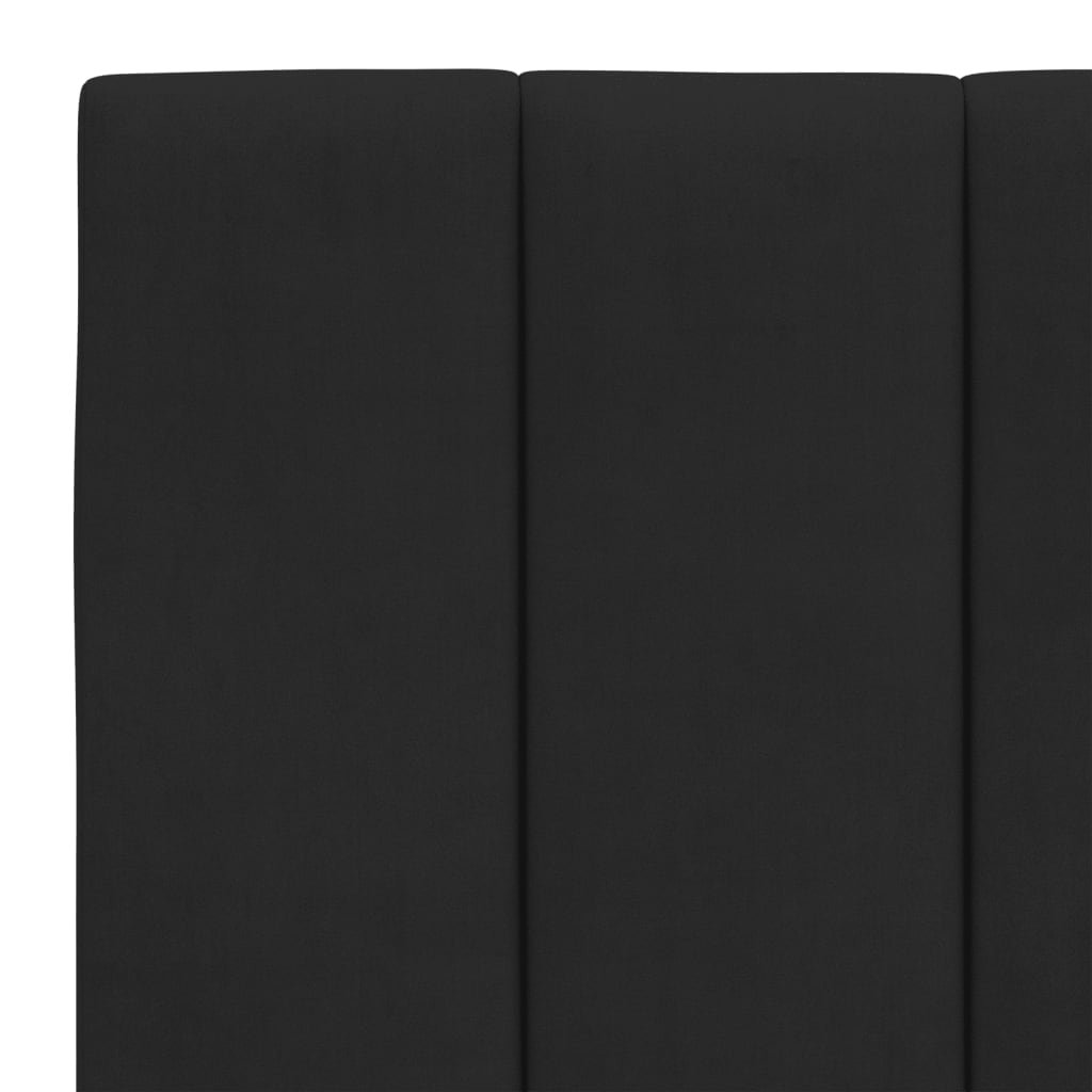 sengeramme med LED uden madras Hanko 140x200 cm velour sort