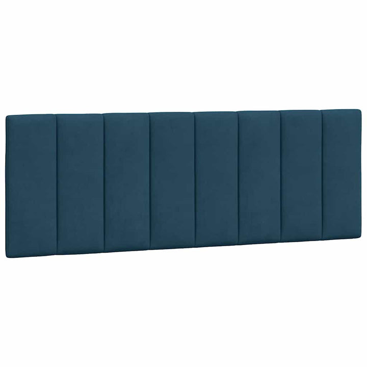 sengeramme med LED uden madras Hanko 140x200 cm velour blå
