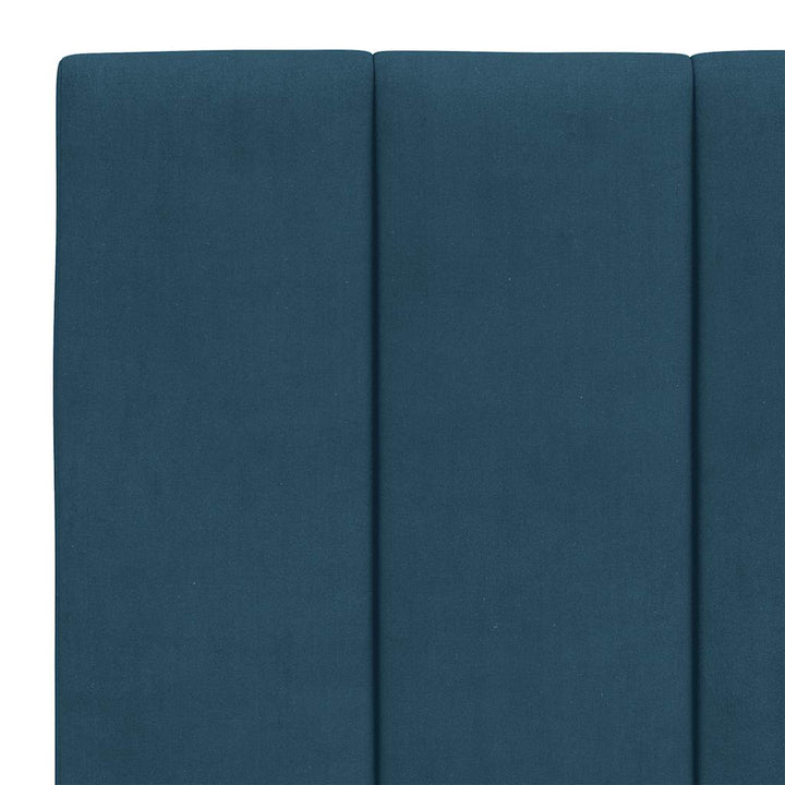 sengeramme med LED uden madras Hanko 140x200 cm velour blå