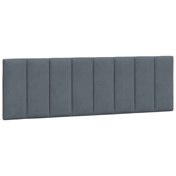 sengeramme med LED uden madras Hanko 160x200 cm velour mørkegrå