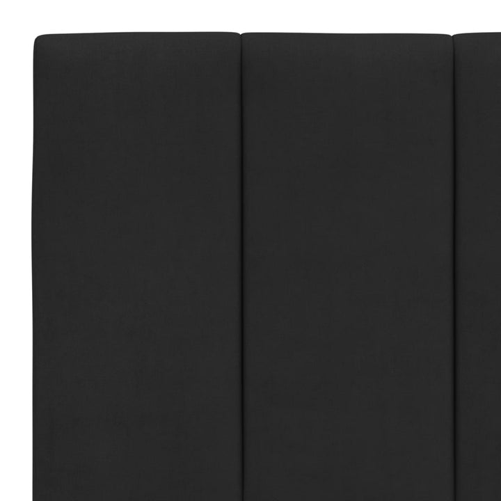 sengeramme med LED uden madras Hanko 160x200 cm velour sort