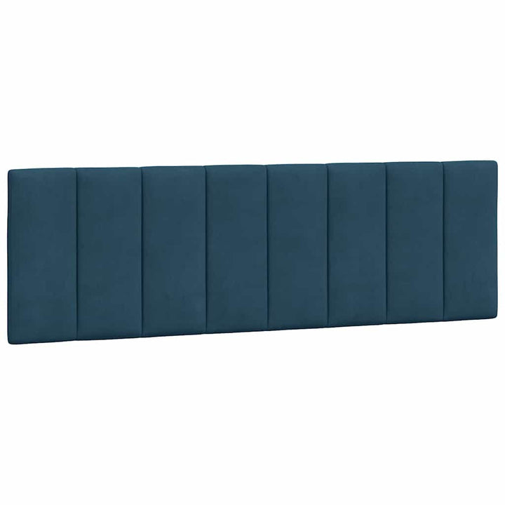 sengeramme med LED uden madras Hanko 160x200 cm velour blå