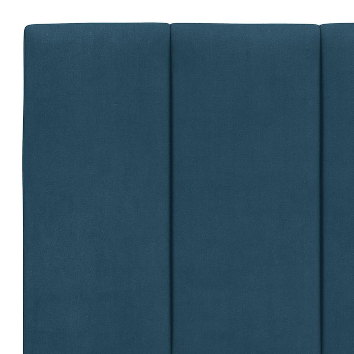 sengeramme med LED uden madras Hanko 160x200 cm velour blå