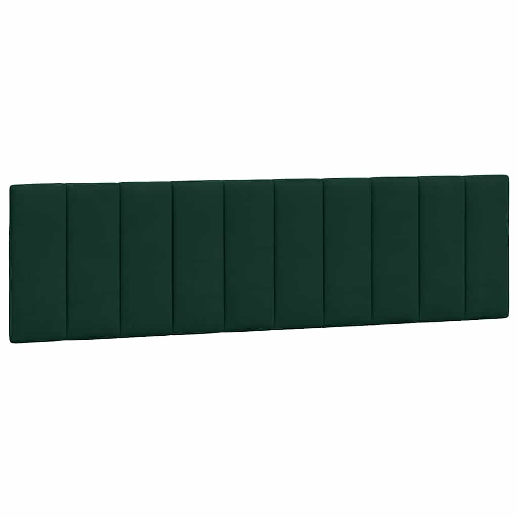 sengeramme med LED uden madras Hanko 180x200 cm velour mørkegrøn