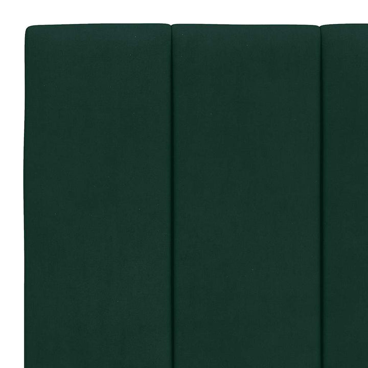 sengeramme med LED uden madras Hanko 180x200 cm velour mørkegrøn