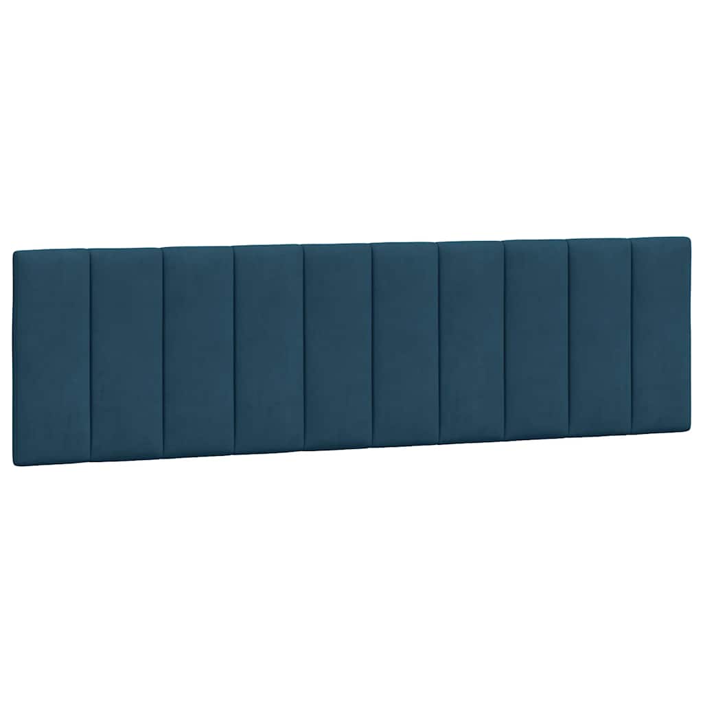 sengeramme med LED uden madras Hanko 180x200 cm velour blå