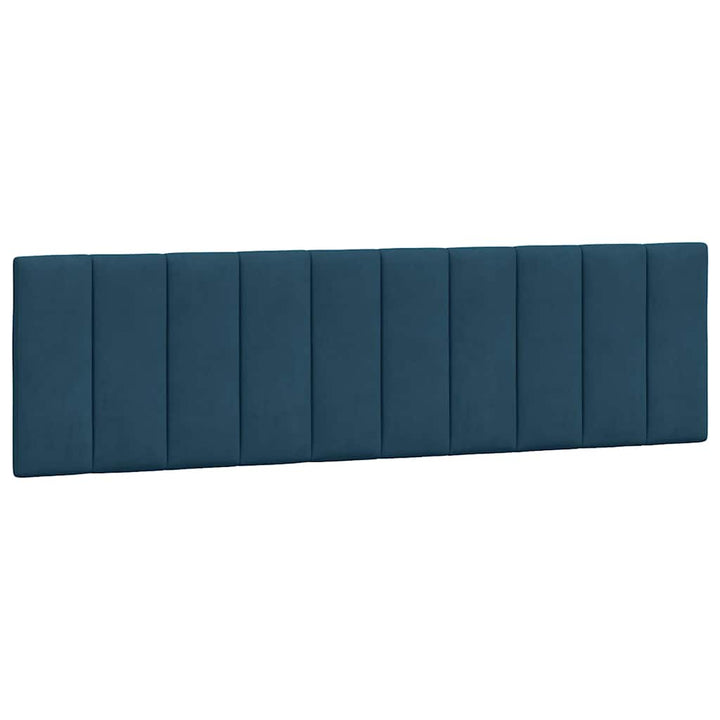 sengeramme med LED uden madras Hanko 180x200 cm velour blå