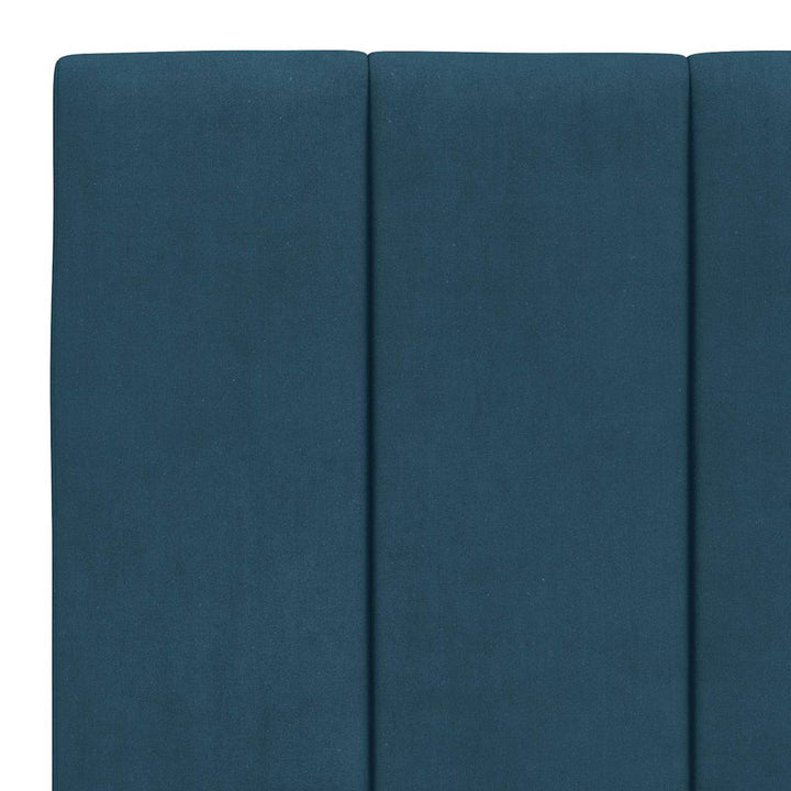 sengeramme med LED uden madras Hanko 180x200 cm velour blå