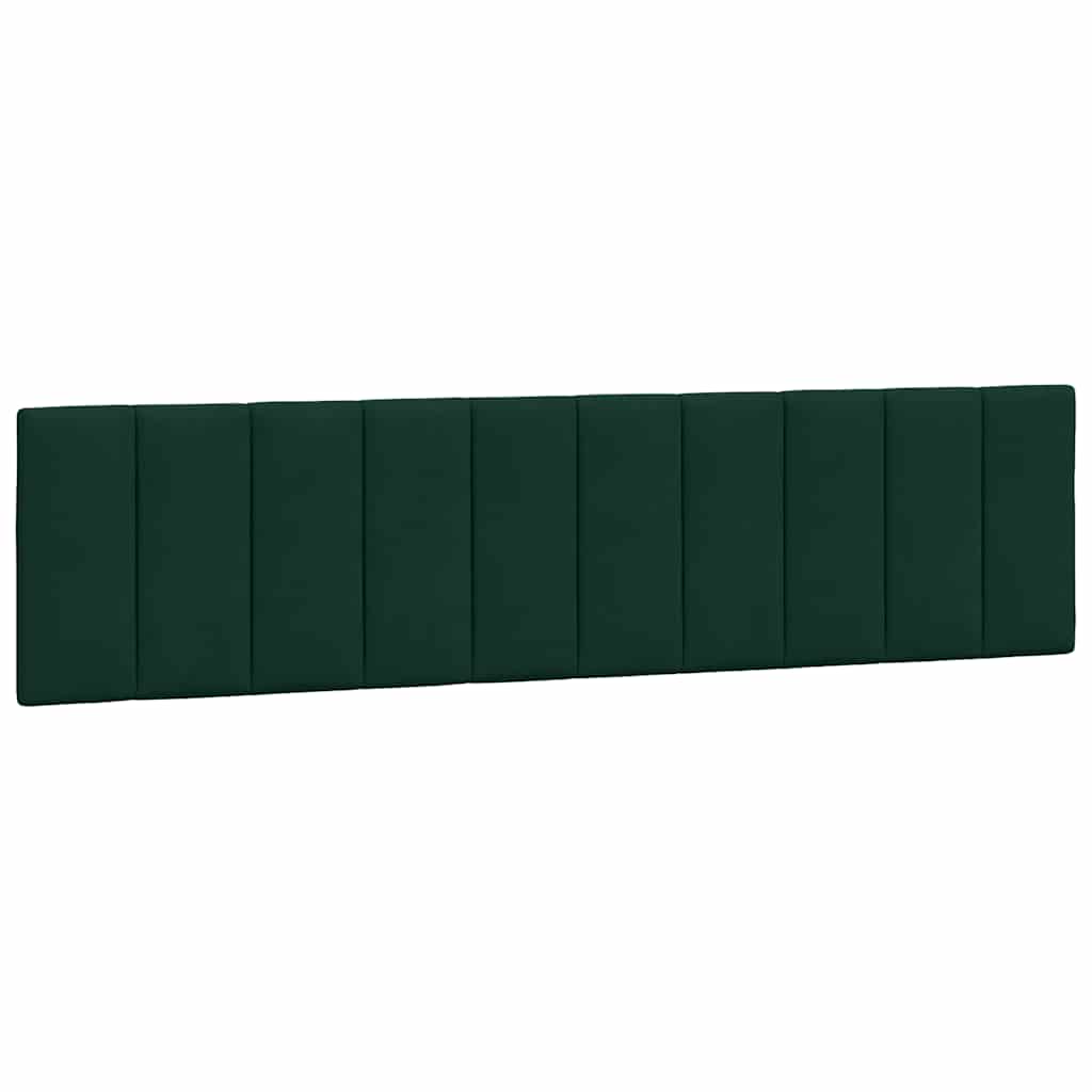 sengeramme med LED uden madras Hanko 200x200 cm velour mørkegrøn