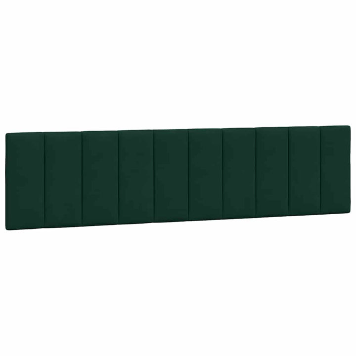 sengeramme med LED uden madras Hanko 200x200 cm velour mørkegrøn