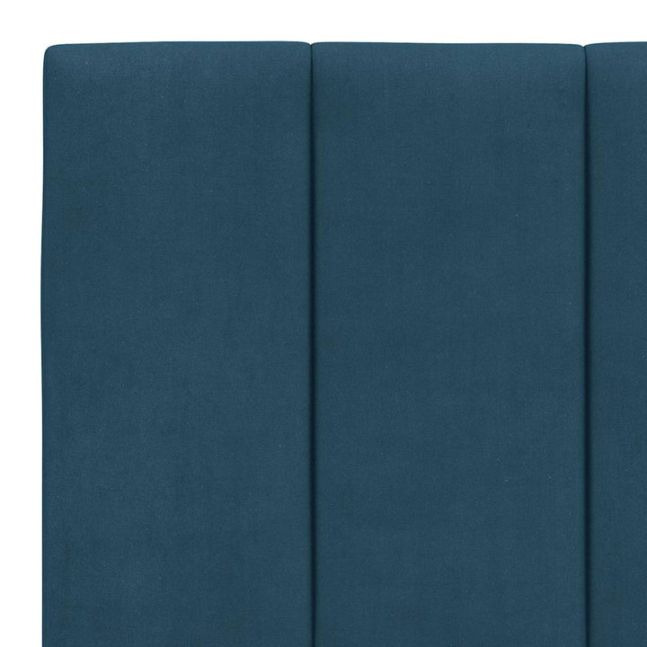 sengeramme med LED uden madras Hanko 160x200 cm velour lyseblå