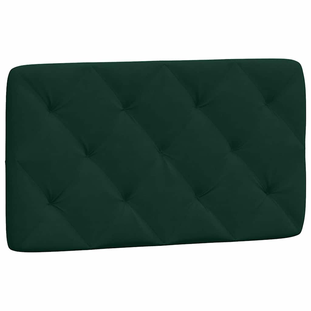 sengeramme med LED uden madras 80x200 cm velour mørkegrøn