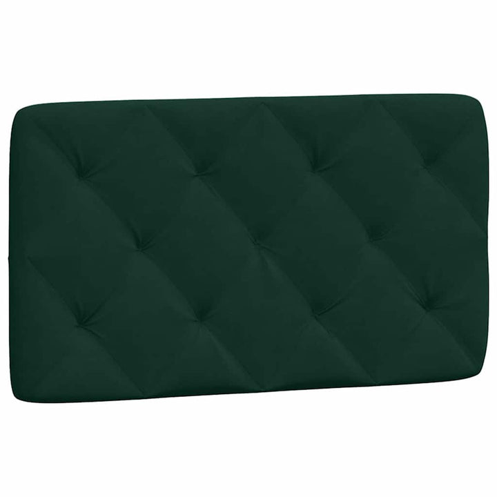 sengeramme med LED uden madras 80x200 cm velour mørkegrøn