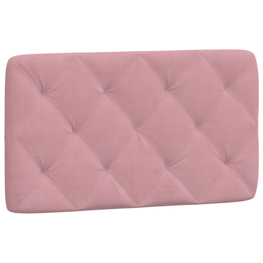 sengeramme med LED uden madras 80x200 cm velour pink