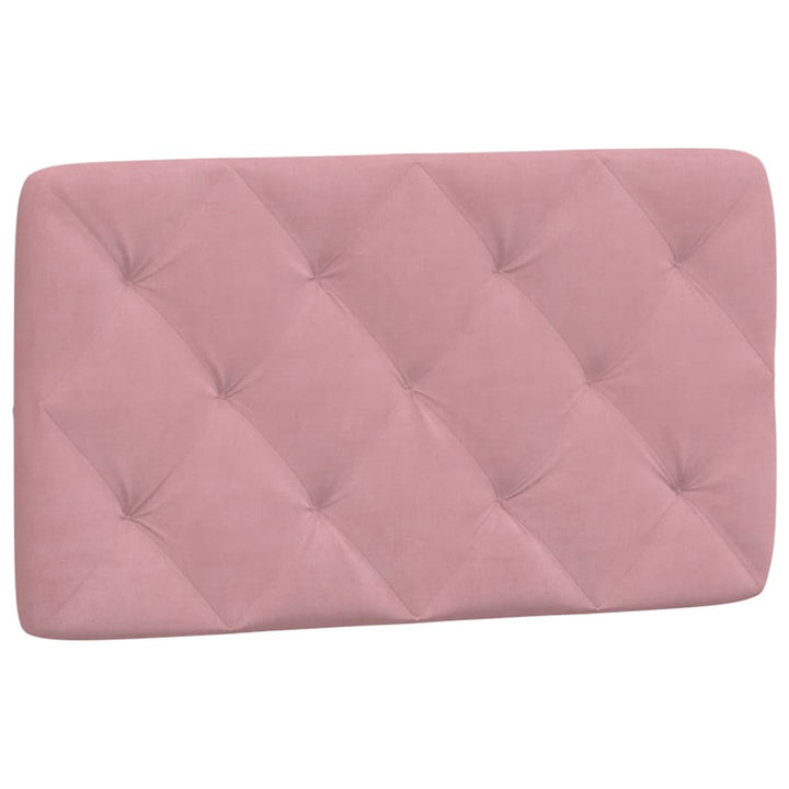 sengeramme med LED uden madras 80x200 cm velour pink