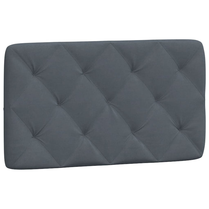 sengeramme med LED uden madras 90x190 cm velour mørkegrå