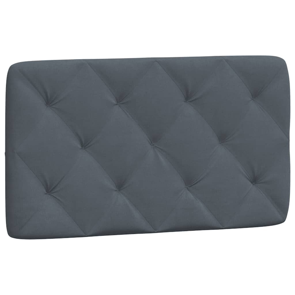 sengeramme med LED uden madras 90x200 cm velour mørkegrå