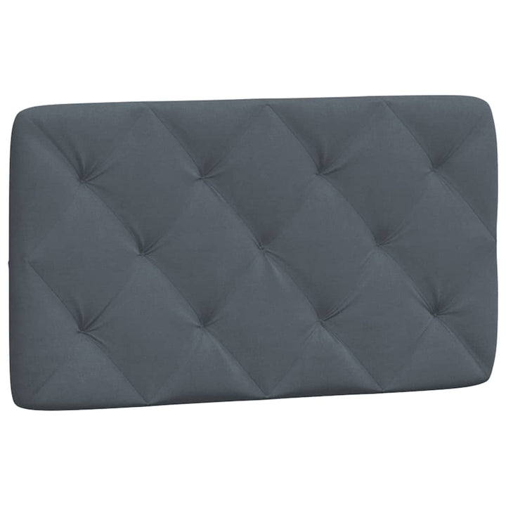 sengeramme med LED uden madras 90x200 cm velour mørkegrå