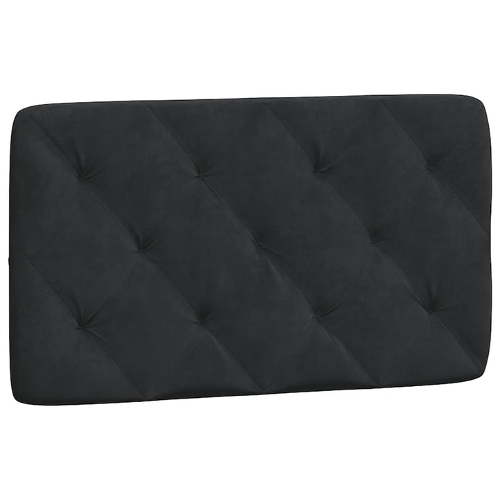 sengeramme med LED uden madras 90x200 cm velour sort