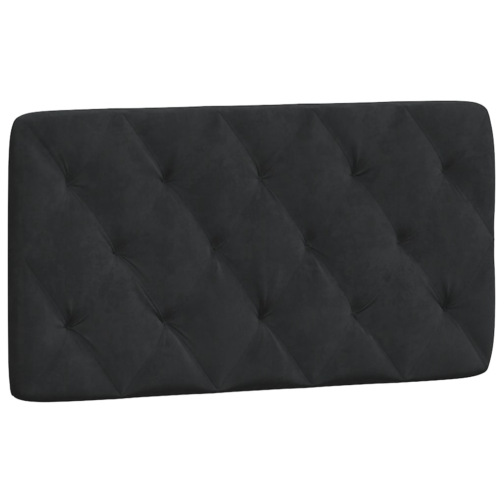 sengeramme med LED uden madras 100x200 cm velour sort