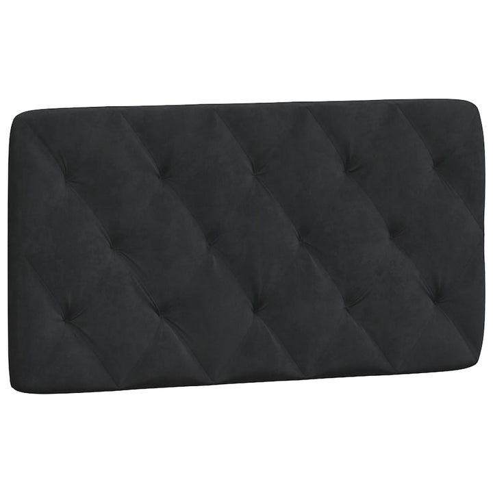 sengeramme med LED uden madras 100x200 cm velour sort