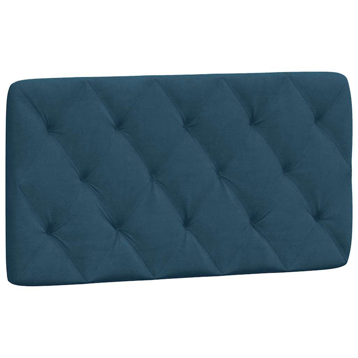 sengeramme med LED uden madras 100x200 cm velour blå
