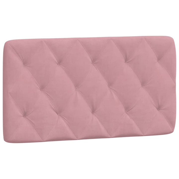 sengeramme med LED uden madras 100x200 cm velour pink
