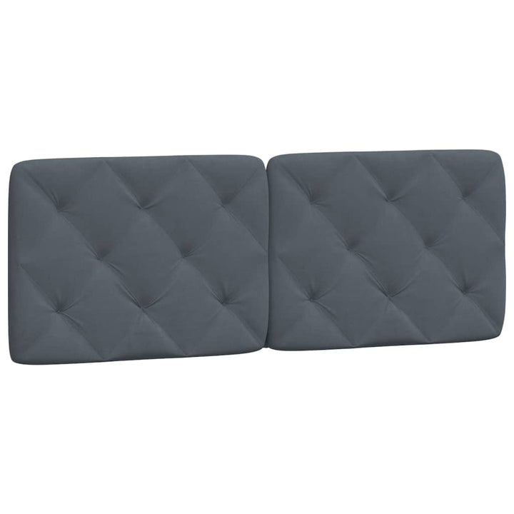 sengeramme med LED uden madras 140x200 cm velour mørkegrå
