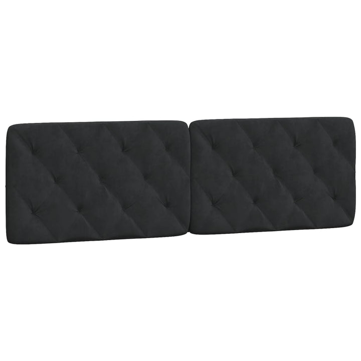 sengeramme med LED uden madras 160x200 cm velour sort