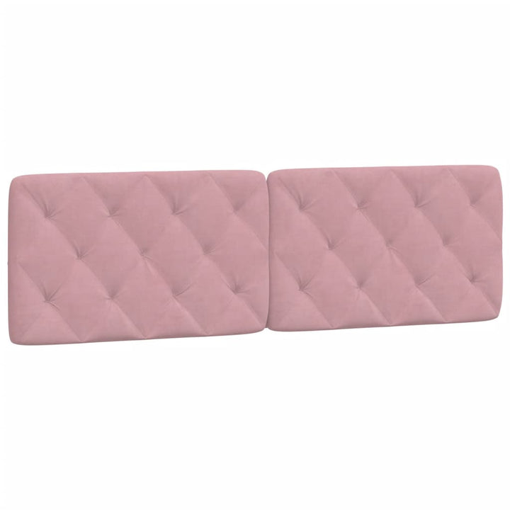 sengeramme med LED uden madras 160x200 cm velour pink