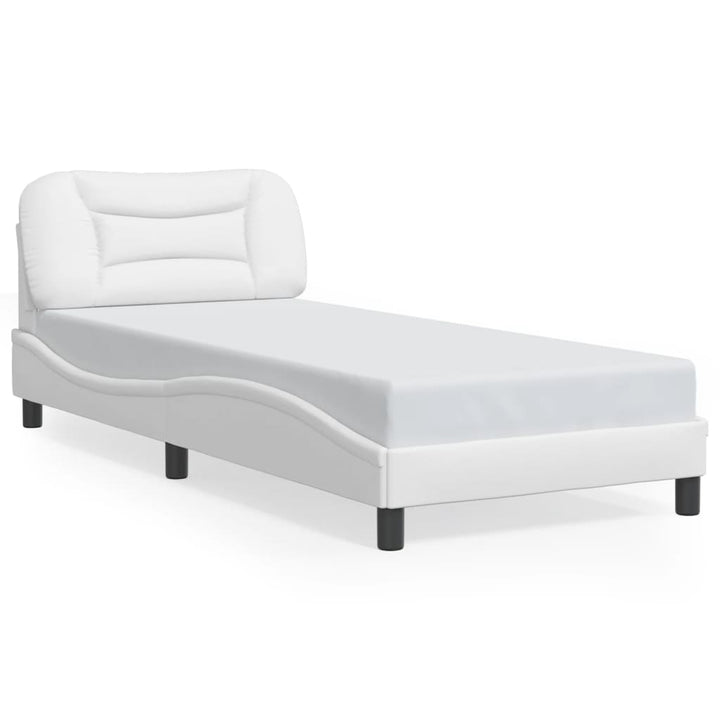 sengeramme med LED uden madras Hvar 80x200 cm hvid
