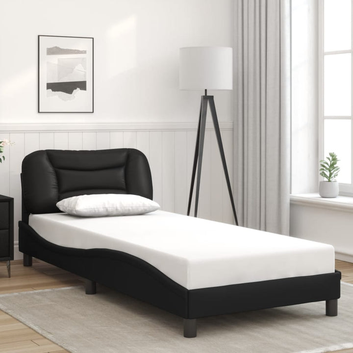 sengeramme med LED uden madras Hvar 90x190 cm sort
