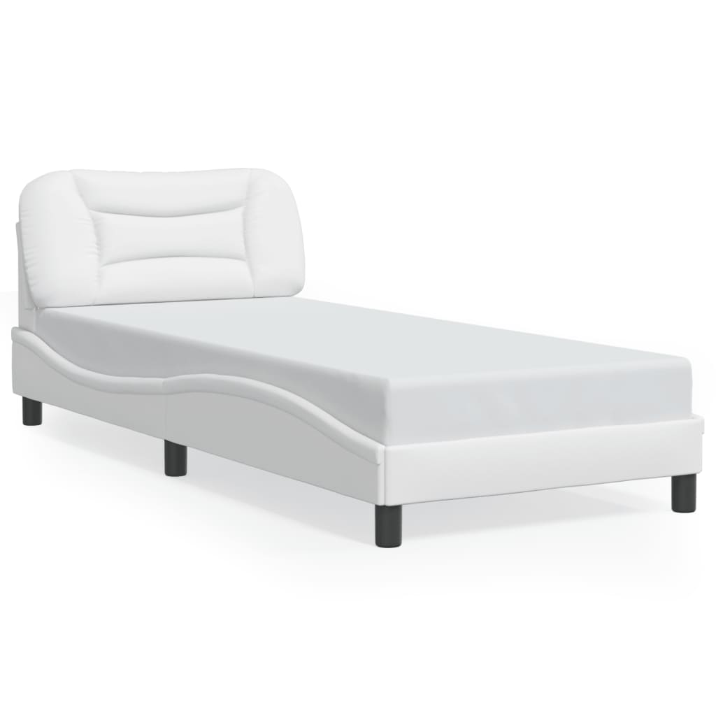 sengeramme med LED uden madras Hvar 90x190 cm hvid