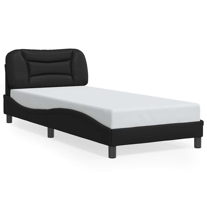 sengeramme med LED uden madras Hvar 90x200 cm sort