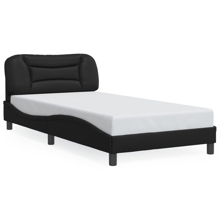 sengeramme med LED uden madras Hvar 100x200 cm sort
